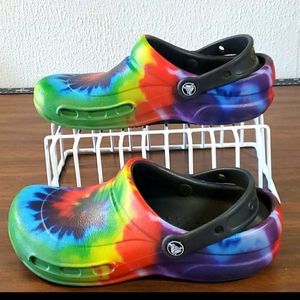 Crocs Bistro Graphic Tie Dye Slip On Clogs